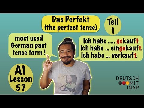 A1- German lesson 57 | Das Perfekt | the German perfect tense | regelmäßige Verben | regular verbs