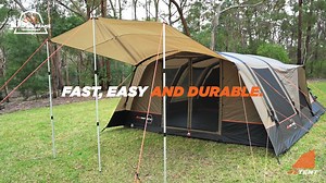 25K views · 58 reactions | Have you heard of our Air Tents?  Imagine a tent that you can pump up yourself, that sleeps up to 6 people.  #Oztent #AwesomeCreated #AirTent | Oztent | Facebook