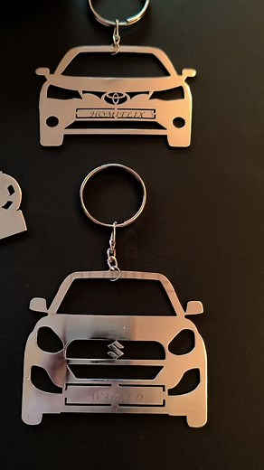 Personalised Car Keychain | Name & Number Personalised