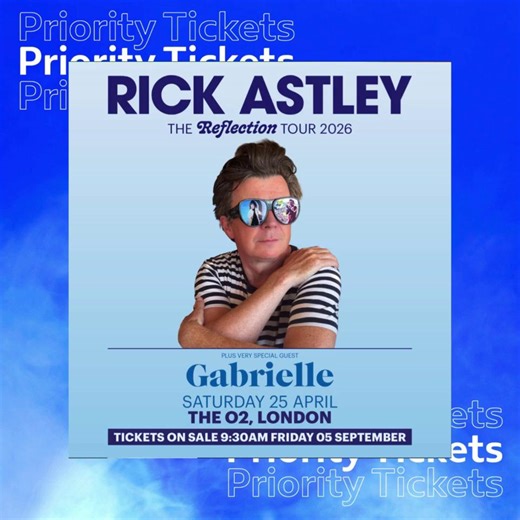 On O2 or with Virgin Media? Get Priority Tickets for Rick Astley at 9:30am, plus Hot Wheels Monster Trucks Live, Florence The Machine, Barry Manilow and Def Leppard at 10am🎟️ ⬇️ https://priority.o2.co.uk/tickets | The O2