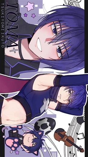 춘팔 on Instagram: "#토마 . . . #그림 #캐릭캐릭체인지 #캐캐체 #츠키요미 #이쿠토 #춘팔"