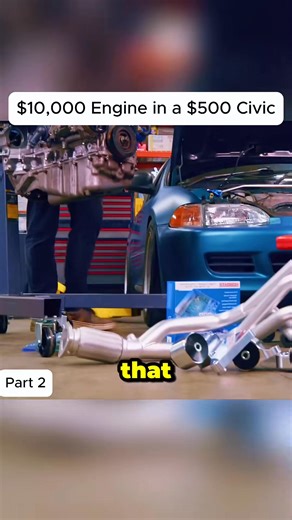 2 - $10,000 Engine in a $500 Civic #engineering #rebuild #repair #fyp #car | Engine Rebuild Guy