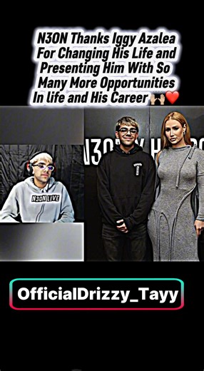 N3ON Thanks Iggy Azalea for Changing His Life ❤️🙌🏼 #n3on #n3onclips #n3onlive
