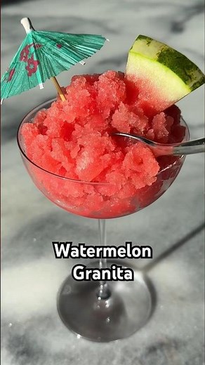 Mark Bittman’s Watermelon Granita recipe is in the description 🍉✨