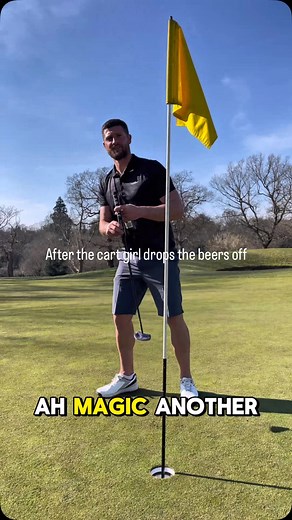 Before and after the cart girl drops the beers off 🍺 #thefootygolfer #golf #cartgirl #golfbanter #beer #golfdigest #golfswing #golfdrinks #summergolf #golflife #golfing #golfclub | The Footy Golfer