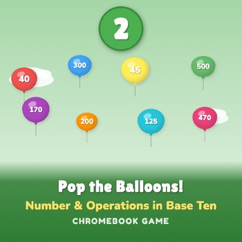 2nd Grade Skip Counting Math Game | Math Center Chromebook