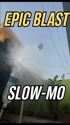 Water Rocket Blast in Slow Motion 🚀💥 | Amazing School Project Experiment