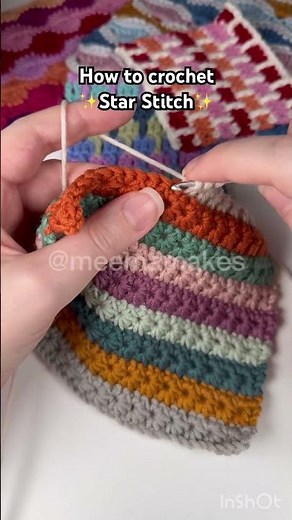 How to crochet ✨Star Stitch✨ #crochettutorial