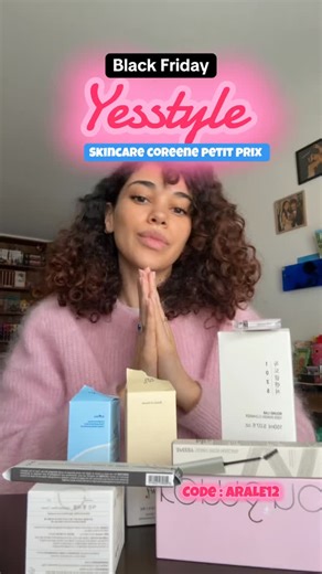 Hakima ✨ on Instagram: "Mega soldes chez @yesstyle petite preview de ce qui est en Mega solde 👀 tout est cumulable avec le code ARALE12 ! On se fait une selection? #kbeauty #yesstyle #blackfridaydeals"