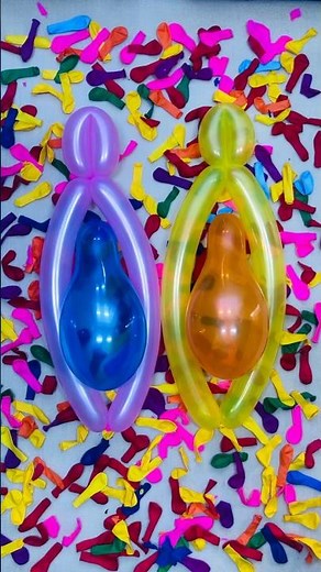 Blue Orange Rub Duo || Hand Pop Thrill 🎈🔵🟠💥 || #asmr #satisfying #oddlypop
