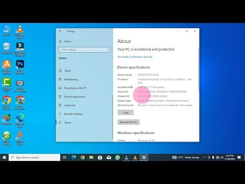 How to Check Computer System Properties #Windows #windows10