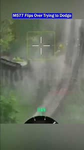 M577 Flips Over Trying to Dodge FPV Drone!