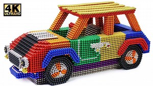 861K views · 1.4K shares | DIY - How To Make Color Mini Cooper From Magnetic Balls ( Satisfying ) - Magnet World 4K | Cartoons Toys TV | Facebook