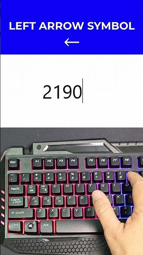 Shortcut Word: How to Type Left Arrow Symbol (←) Quickly