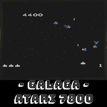 Galaga - Atari 7800 - 1986 #retrogaming #galaga #atari #atari7800 #7800