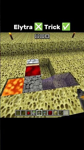 Easy bridge in end #minecraft