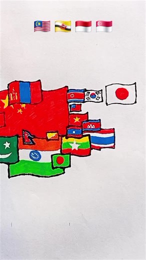 Drawing the Flag Map of Palestine