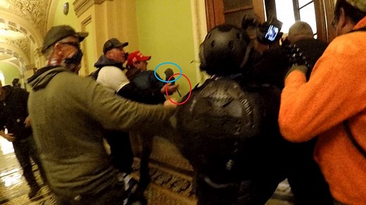 Capitol rioter who breached Senate chamber at 18 years old gets year and a day in prison
