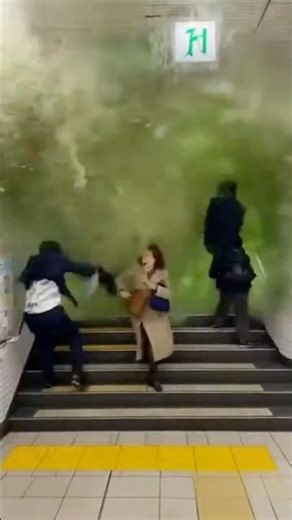 Matcha Flood in Tokyo Subway: Green Wave Smashes the Train Windows 😱🍵🚇
