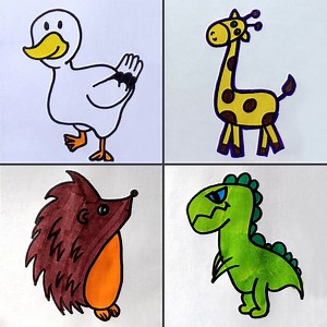 129K views · 4.5K reactions | How to Draw - Animal Drawings for Kids :) | Kids Art & Craft | Facebook
