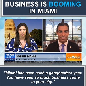 7.6K views · 361 reactions | "Miami has seen such a gangbusters year. You have seen so much business come to your city." | America's Voice News | Facebook