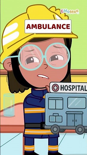 Guess The Vehicles |🚑🚨 AMBULANCE | Cars & Trucks For Kids | EMoMee #shorts #kids