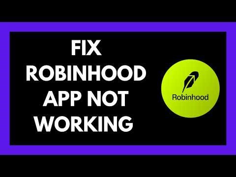How to Fix Robinhood App Not Working Today (2026 Guide)