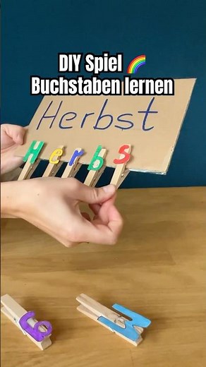 DIY Spiel Buchstaben lernen #kindergarten #diy #funforkids #kidscrafts #diycrafts #kidsactivities