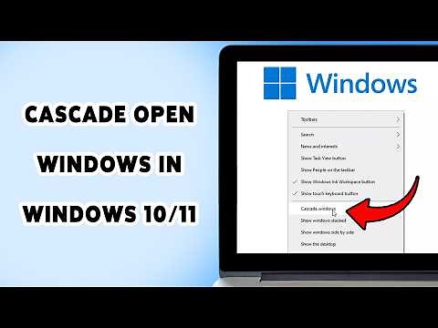 How To Cascade Open Windows In Windows 10/11 | Arrange Multiple Windows With Cascade Option 2026