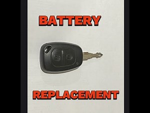 How to replace the battery of the Renault Master key.