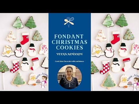 Christmas Cookie Decorating with Fondant Tutorial