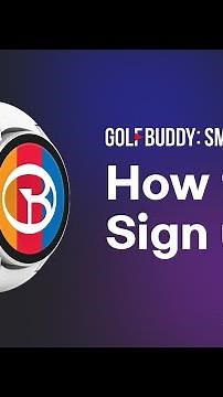GOLFBUDDY:SMART CADDIE USER GUIDE (HOW TO SIGN UP) #shorts #golf #manual