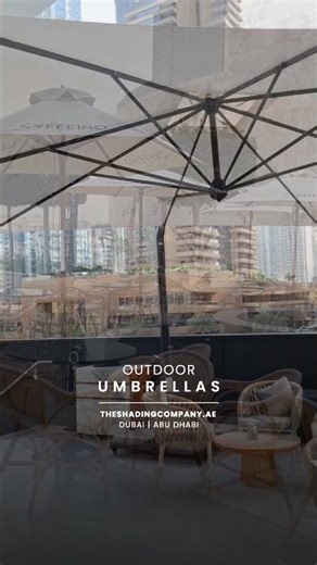 More comfort for outdoor seating, without permanent shade structures.