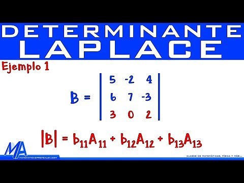 Determinante teorema - regla de Laplace | Ejemplo 1