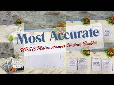 WriteSmart - The Most Accurate Mains Answer Writing Booklet - Exact UPSC QCAB Size - IASPrepKit