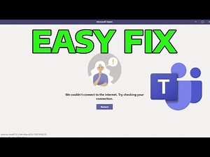 How To Fix Microsoft Teams We Couldn't Connect To The Internet Try Checking Your Connection