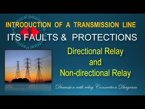 Working of Directional Relay/Protection of Parallel Transmission Lines/ Unidirectional Relay working