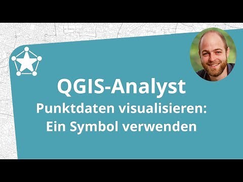 Lerne QGIS 3 - QGIS-Analyst: Punktdaten visualisieren: Ein Symbol verwenden (Teil 1 - 8/16)