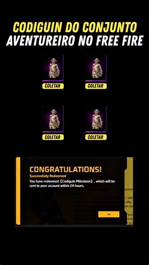 Today!! The Adventurer Set has arrived completely free in Free Fire 2026!!! #freefire #codeff #ff