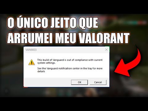 [ Ó UNICO QUE FUNCIONOU ] COMO RESOLVER O ERRO VAN 9001 E VAN 9003 no VALORANT em 2024