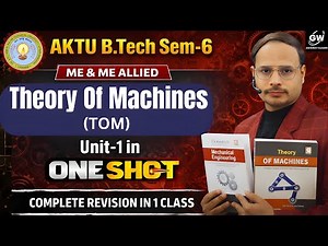 Theory of Machines (TOM) Unit-1 One Shot | AKTU B.Tech Sem-6 | M S Tomer Sir | Gateway Classes|AKTU