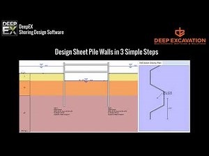 DeepEX Cofferdam Design Sheet Pile Walls in 3 Steps