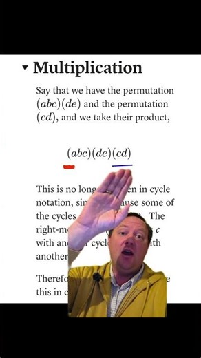 The Abstract Algebra Minute! Video 0042 - Products in the Symmetric Group