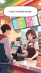 Ordering Fast Food 🍔 | Easy English Conversation for Beginners #englishconversation #learnenglish