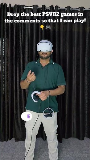 Drop the best PSVR2 games in the comments so that I can play!👇🎮 #psvr2 #vr #gaming