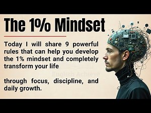 The 1% Mindset 🔥|| 9 Rules to Unlock Elite Discipline, Focus & Success || Graded Reader ✅