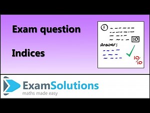 Indices | C1 OCR January 2012 Q4 | Maths Past Paper Question