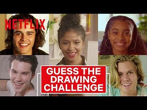 Guess the Drawing Challenge with Julie and the Phantoms Cast ✍️ Netflix Family