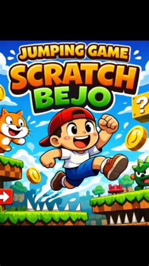 "Amazing jumping Game in Scratch with new Idea 💡🔥" #scratch #tutorial