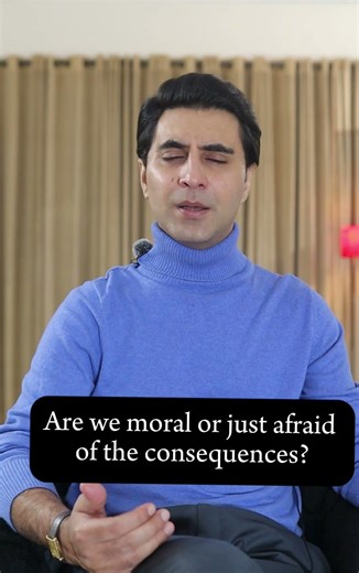 Laws control behavior.Conscience reveals character.#humannature #morality #kamranabbasi #sochnama